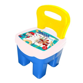 Cadeirinha com Acessórios – Mega Construções - 76 Peças – Pais e Filhos