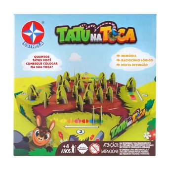 Jogo de Tabuleiro - Tatu na Toca - Estrela