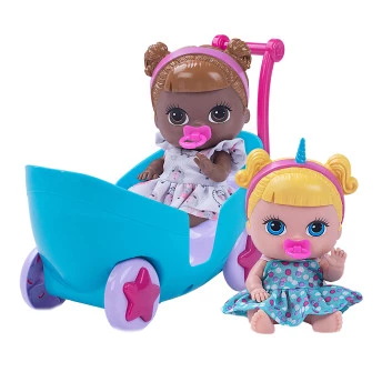 Lil Dreamsies - Duas Bonecas e Carrinho - Cotiplas