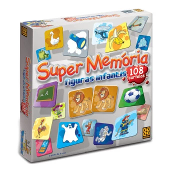 Jogo Super Memória - Figuras Infantis - Grow