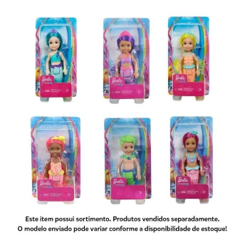 Boneca - 13cm - Barbie Dreamtopia Chelsea Sereia - Sortido - Mattel