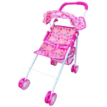 Carrinho de Boneca - Passeio Divertido - Rosa - DM Toys