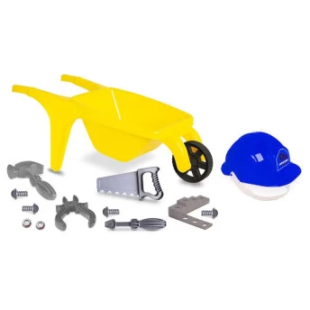 Carriola Infantil com Kit Ferramenta - Mega Oficina - Samba Toys