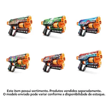 Lançador de Dardos - Xshot - Skins Griefer - Sortido - 12 Dardos - Candide