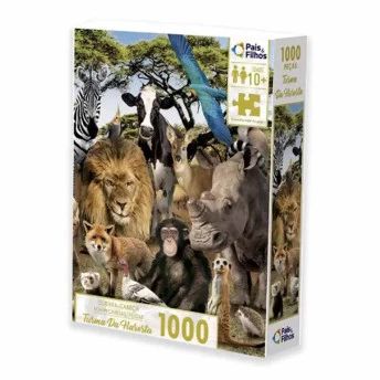 Quebra-Cabeça - 1000 Peças - Turma da Floresta - Pais & Filhos