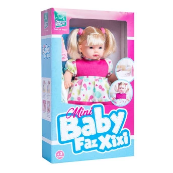 Boneca Mini Baby Faz Xixi - Super Toys