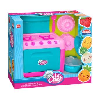 Fogãozinho Infantil com Acessórios - Le Chef - Usual Brinquedos