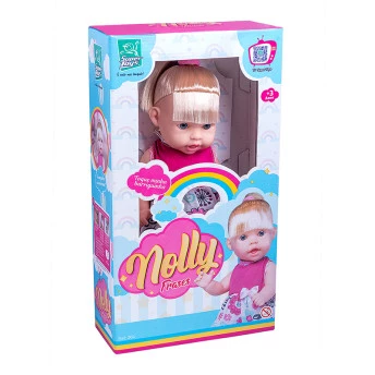 Boneca Interativa - Nolly - Fala 60 Frases - Super Toys