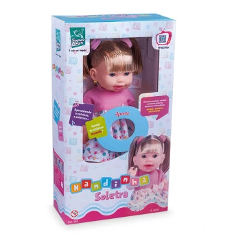 Boneca Interativa - Nandinha Soletra - 15 Frases - Super Toys
