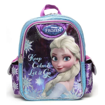Mochila Dermiwil M Frozen Elsa Roxa/Azul Dermiwil