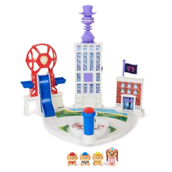 Figuras e Playset - Patrulha Canina: Um Filme Superpoderoso - Playset Liberty e Patrulheiros Juniores - Sunny Brinquedos