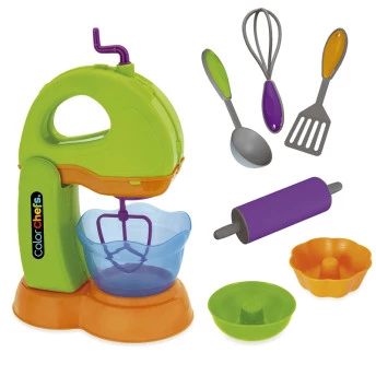 Kit Batedeira Infantil com Utensílios - Color Chefs - Usual Brinquedos