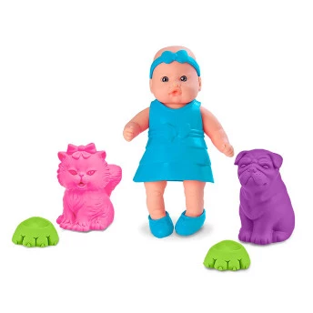 Boneca - Bebê Mania Pet Azul - Roma Jensen