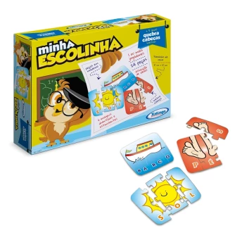 Quebra-cabeças Soletrar Minha Escolinha - Xalingo