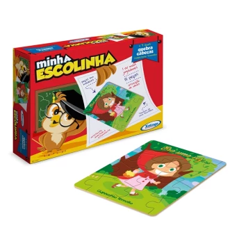 Quebra-cabeça Chapeuzinho Vermelho Minha Escolinha - Xalingo
