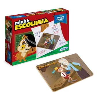 Quebra-Cabeça - 15 Peças - Madeira - Minha Escolinha - Pinóquio - Xalingo