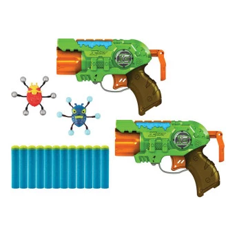 Conjunto De Lançadores De Dardos - X-shot - Bug Attack - Double Predator - Candide