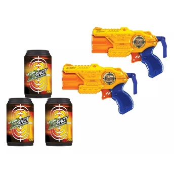 Lançadores de Dardos com Alvos- X-Shot - Micro X3 Double - Candide