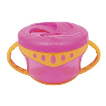 Tigela Snack Com Alça - Rosa - Buba Toys