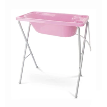 Banheira Bebê c/ Suporte Rosa - Galzerano