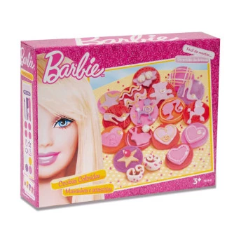 Conjunto Barbie Massinha - Cookies Coloridos - Barão Toys
