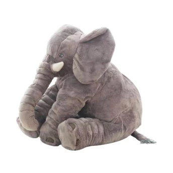 Almofada Elefante de Pelúcia Cinza - Buba Baby