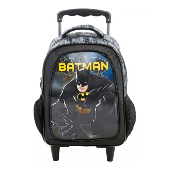 Mochila Escolar De Rodinha Batman Dark Light - Xeryus