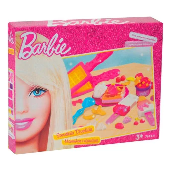Massinha Sorveteria Divertida Barbie - Barão Toys
