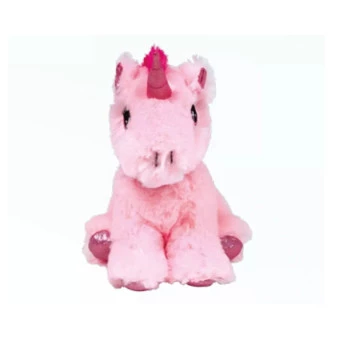 Unicórnio de Pelúcia Gliter Brilhante Rosa - Buba Toys