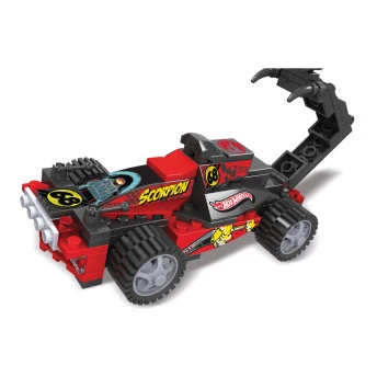 Carrinho Racer Hot Wheels - Blocos de Montar Scorpion Vermelho - Barão Toys
