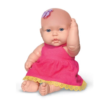 Boneca Neneca Branca com Vestido Pink - Super Toys