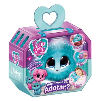Fur Balls Adotados Surpresa Azul - Barão Toys