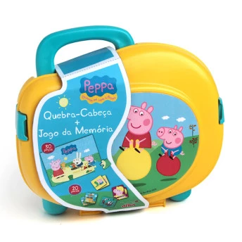 Quebra-Cabeça + Jogo de Memória Peppa - Elka
