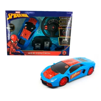 Carrinho de Controle - Volante e Pedal - Spiderman - Web Control - Candide