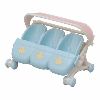 Acessório - Sylvanian Families - Carrinho Trigêmeos - Epoch Magia