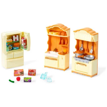 Acessórios e Móveis - Sylvanian Families - Conjunto Cozinha - Epoch Magia