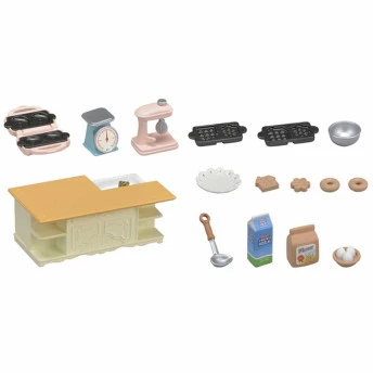 Acessórios e Móveis - Sylvanian Families - Cozinha com Ilha - Epoch Magia