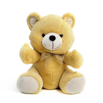Pelúcia Infantil - 28 cm - Urso Dengo - P - Doce - W.U. Bichos de Pelúcia