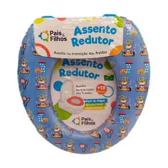 Assento Redutor Infantil para Bebê - Ursinho - Azul - Pais e Filhos