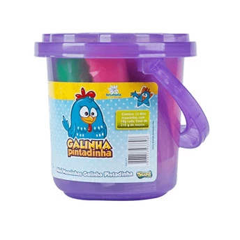 Balde com Mini Massinhas Galinha Pintadinha - Sunny