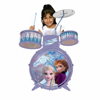 Bateria Infantil Musical com Banquinho - Frozen 2 - Toyng