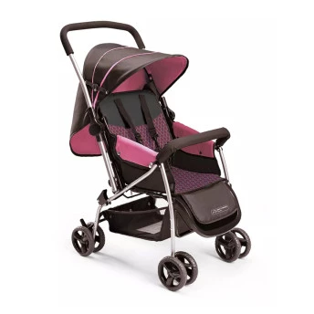 Carrinho de Bebê Berço Flip Rosa - Multikids 