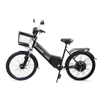 Bicicleta Elétrica - Aro 24 - New Confort 800w - Preta - Duos Bikes