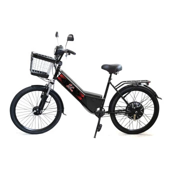 Bicicleta Elétrica - Aro 24 - New Street 800w - Preta - Plug and Move