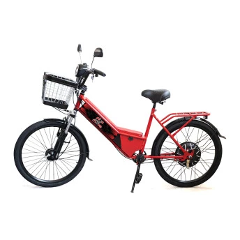 Bicicleta Elétrica - Aro 24 - New Street 800w - Vermelha - Plug and Move