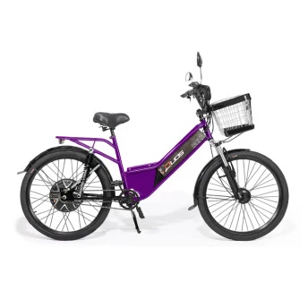 Bicicleta Elétrica - New Full 800w - Violeta - Duos Bikes