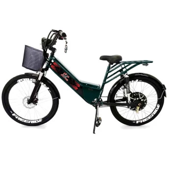 Bicicleta Elétrica - Street Plus PAM - Cestinha - 800w Lithium - Preta - Plug and Move
