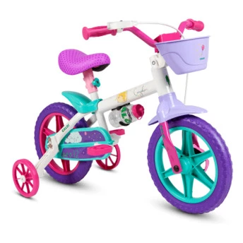 Bicicleta Infantil com Rodinhas - Aro 12 - Cecizinha - Caloi