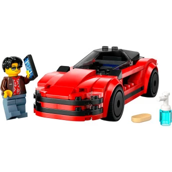 Bloco de Montar - CITY - Carro Esportivo Vermelho – 109 peças - LEGO