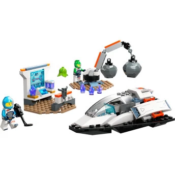 Bloco de Montar - City – Nave Espacial e Descoberta de Asteroide - 126  peças - LEGO